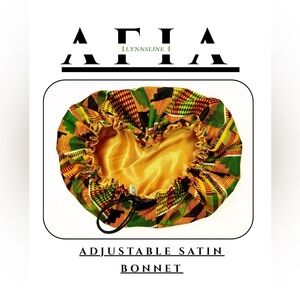Afia Adjustable Satin Bonnet